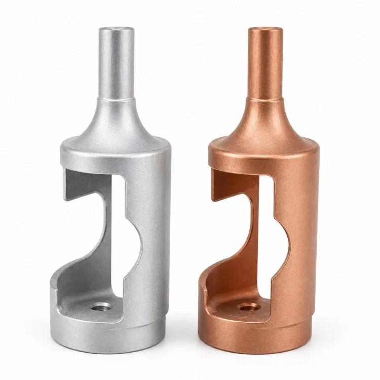 Precision CNC Machined Open-Side Cylindrical Housing